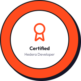 Hedera certification badge illustration